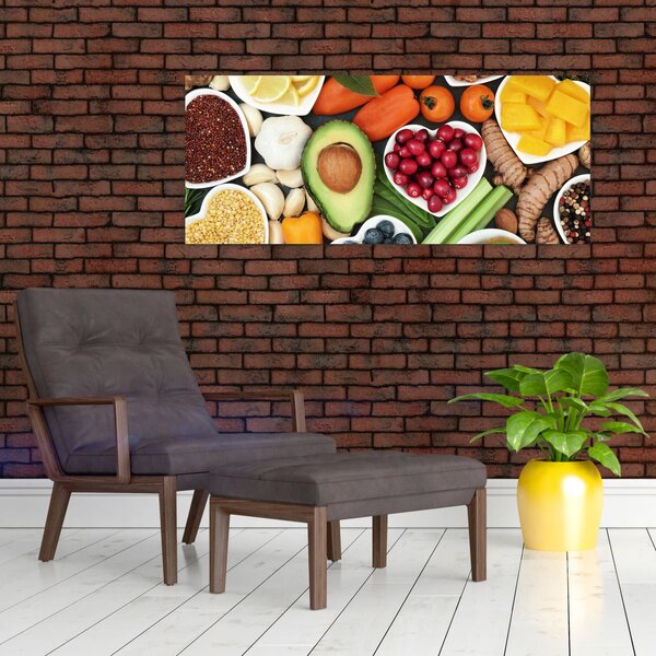 Tablou - Alimente sănătoase (120x50 cm)