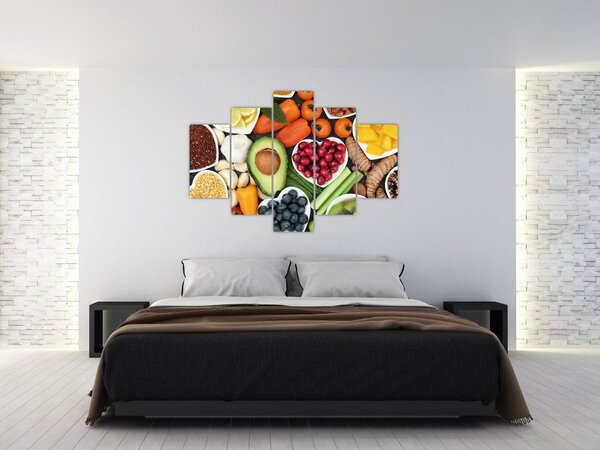Tablou - Alimente sănătoase (150x105 cm)