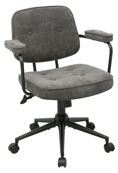 Scaun birou, Leberta, Antracit, 64x63.5x86 cm