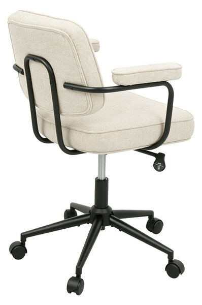 Scaun birou, Leberta, Bej, 64x63.5x86 cm