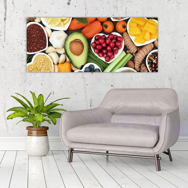 Tablou - Alimente sănătoase (120x50 cm)