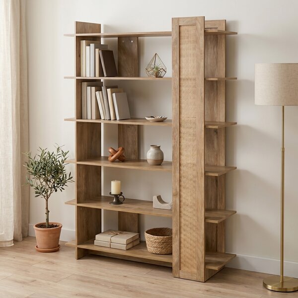 Biblioteca, Oslo, Stejar, 100x32x146.5 cm
