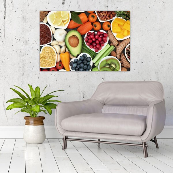 Tablou - Alimente sănătoase (90x60 cm)