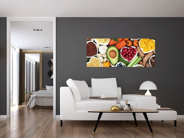 Tablou - Alimente sănătoase (120x50 cm)