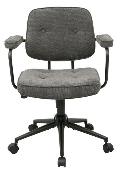 Scaun birou, Leberta, Antracit, 64x63.5x86 cm