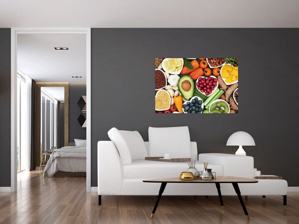 Tablou - Alimente sănătoase (90x60 cm)