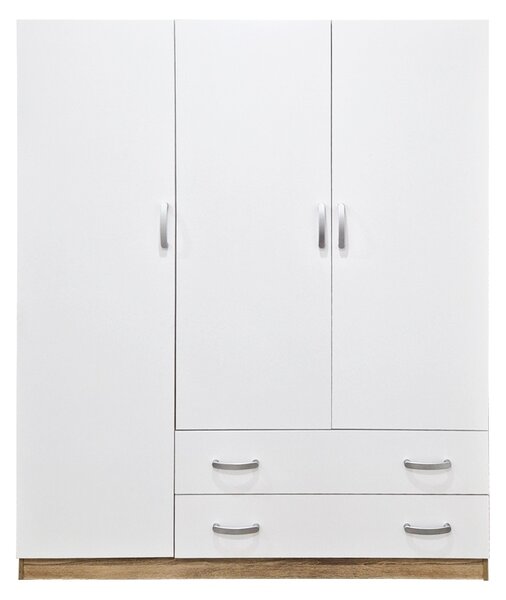 Dulap cu 2 usi, Alvia, Alb, 150x51x180 cm