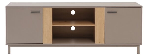 Comoda TV, Polenio, Taupe, 150x40x53 cm