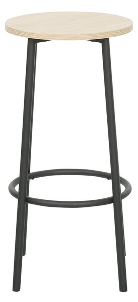 Set masa si scaune de bar, 5 buc, Arzo, Natural, 100x60x86 cm