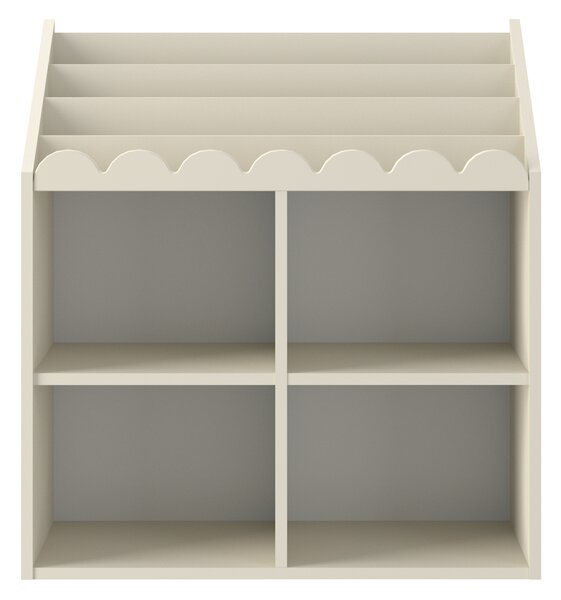 Biblioteca pentru copii BOOK NOOK LATTE 71x76 cm, crem