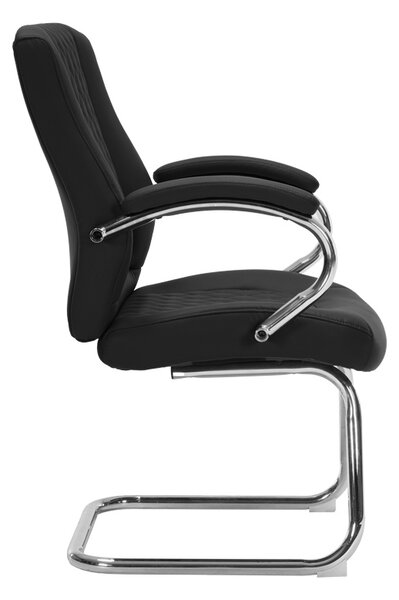 Scaun de conferinta office, Thiodore, Negru, 67x49.5x100 cm