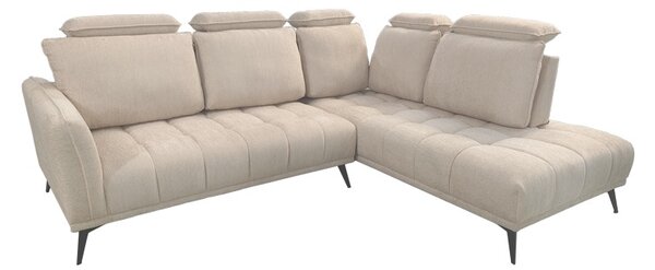 Coltar dreapta, cu perne ajustabile, Serkas, Bej, 268x213x100 cm