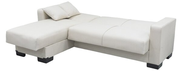 Coltar extensibil reversibil, Dumma, Crem, 226x146x86 cm