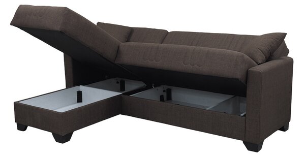 Coltar extensibil reversibil, Stashio, Maro, 202x143x84 cm