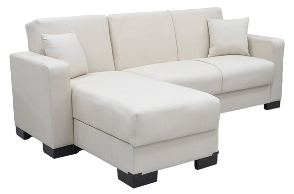 Coltar extensibil reversibil, Dumma, Crem, 226x146x86 cm