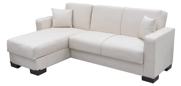 Coltar extensibil reversibil, Dumma, Crem, 226x146x86 cm