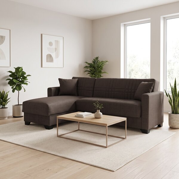 Coltar extensibil reversibil, Stashio, Maro, 202x143x84 cm