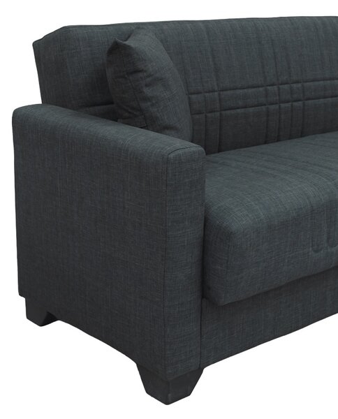 Coltar extensibil reversibil, Stashio, Antracit, 202x143x84 cm