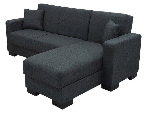 Coltar extensibil reversibil, Dumma, Antracit, 226x146x86 cm