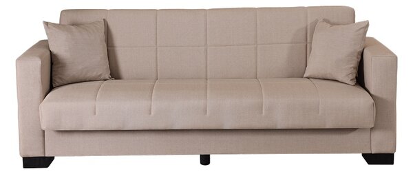 Set mobilier studenti canapea si masuta de cafea, 2 buc, Haze, Gri deschis, 210x84x83 cm