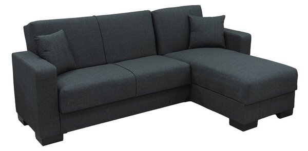 Coltar extensibil reversibil, Dumma, Antracit, 226x146x86 cm