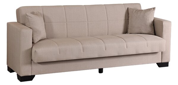 Set mobilier studenti canapea si masuta de cafea, 2 buc, Haze, Gri deschis, 210x84x83 cm