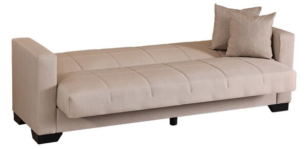 Set mobilier studenti canapea si masuta de cafea, 2 buc, Haze, Gri deschis, 210x84x83 cm