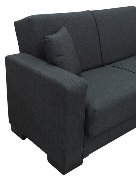 Coltar extensibil reversibil, Dumma, Antracit, 226x146x86 cm