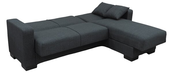 Coltar extensibil reversibil, Dumma, Antracit, 226x146x86 cm