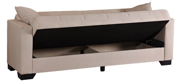 Set mobilier studenti canapea si masuta de cafea, 2 buc, Haze, Gri deschis, 210x84x83 cm