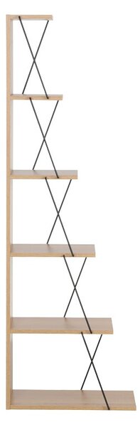 Set mobilier living masuta de cafea, 2 biblioteci si comoda TV, 4 buc, Tars, Stejar, 120x50x30 cm