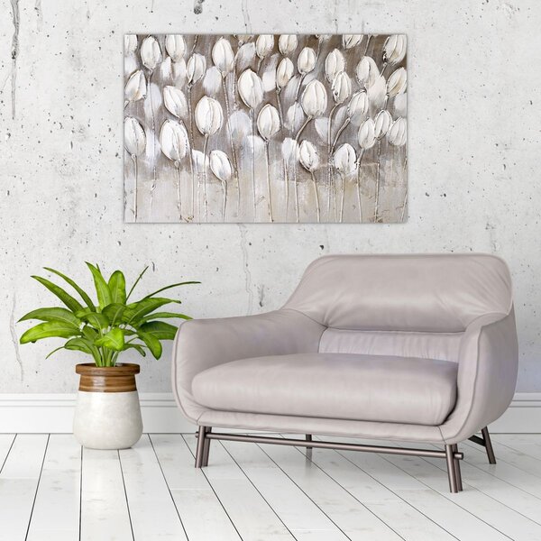 Tablou - Lalele structurate (90x60 cm)