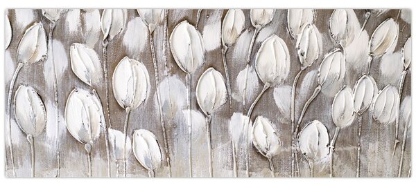 Tablou - Lalele structurate (120x50 cm)
