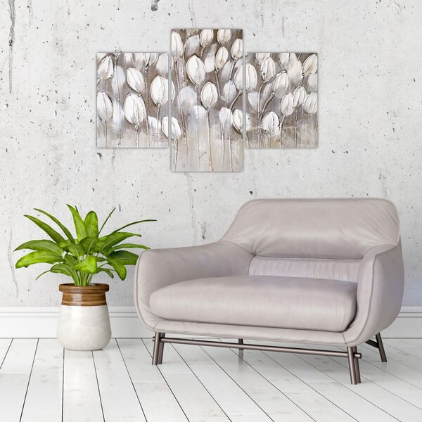 Tablou - Lalele structurate (90x60 cm)