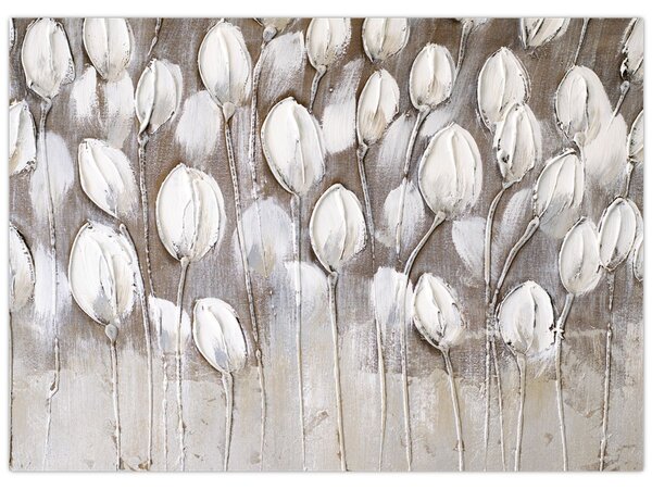 Tablou - Lalele structurate (70x50 cm)