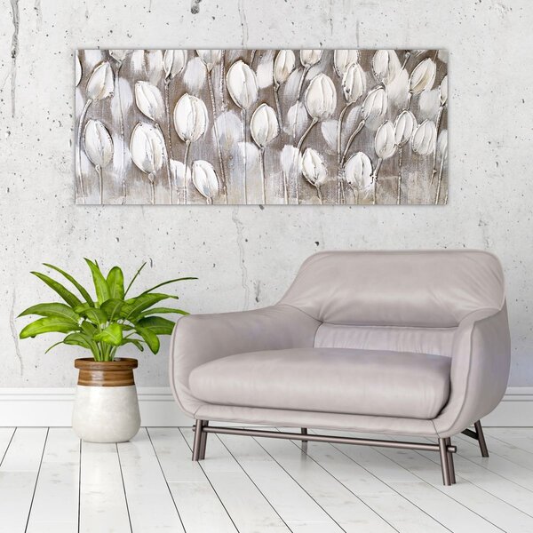 Tablou - Lalele structurate (120x50 cm)