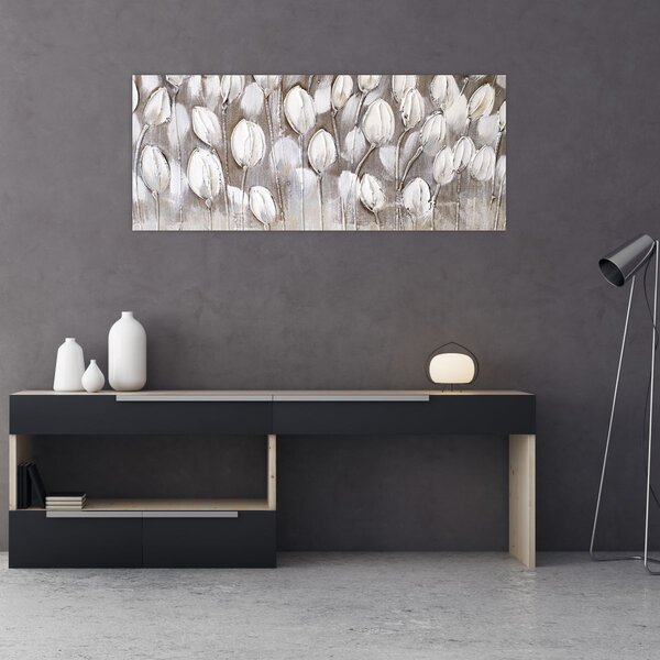 Tablou - Lalele structurate (120x50 cm)