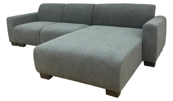 Set mobilier studenti coltar reversibil, masuta de cafea si comoda TV, 3 buc, Swing, Gri, 287x161x71 cm