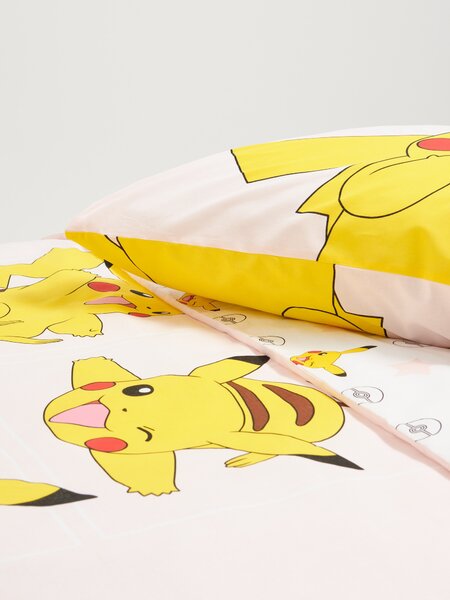 Sinsay - Set cu lenjerie de pat Pokemon - roz-pastel
