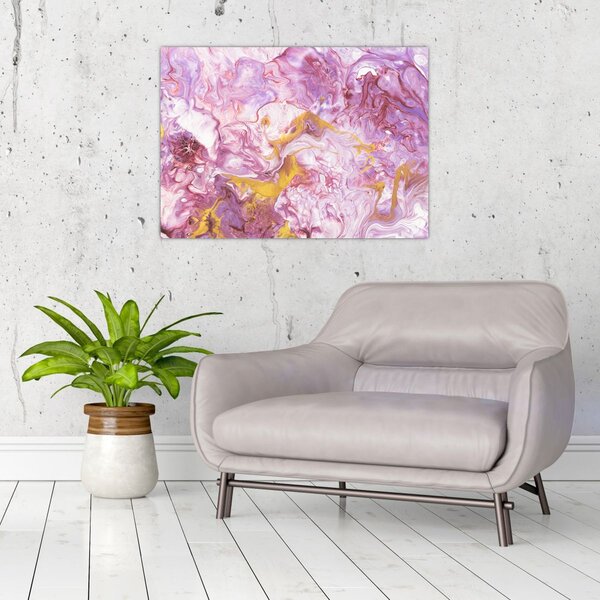 Tablou - Abstract roz (70x50 cm)