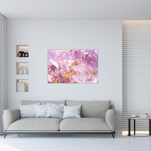 Tablou - Abstract roz (90x60 cm)