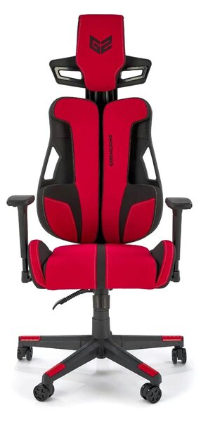 Scaun gaming NITRO 2, rosu/negru, material textil, 66x68x130/137 cm