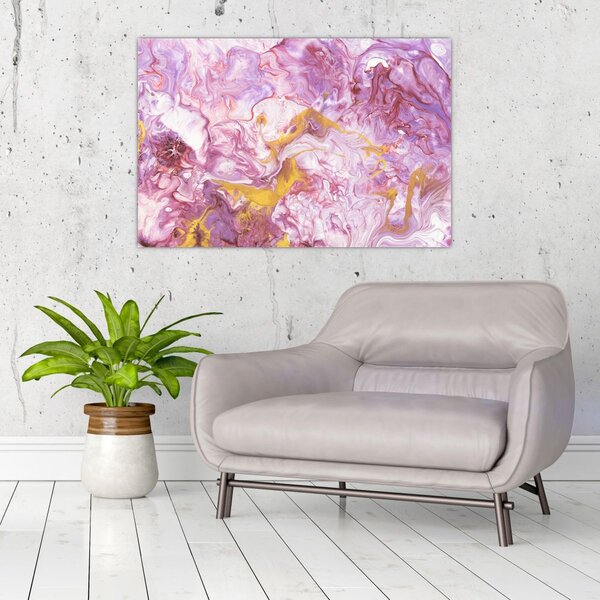 Tablou - Abstract roz (90x60 cm)