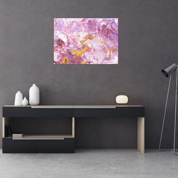 Tablou - Abstract roz (70x50 cm)