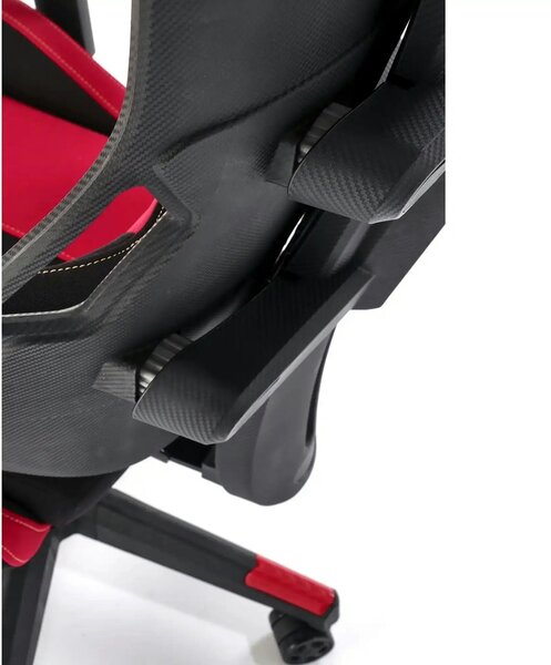 Scaun gaming NITRO 2, rosu/negru, material textil, 66x68x130/137 cm