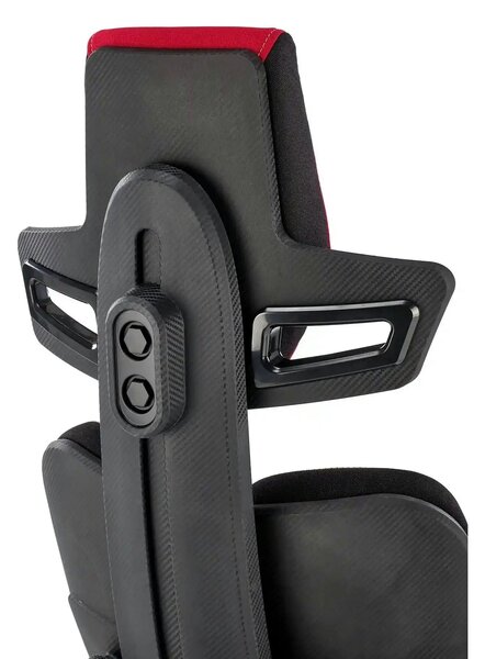 Scaun gaming NITRO 2, rosu/negru, material textil, 66x68x130/137 cm