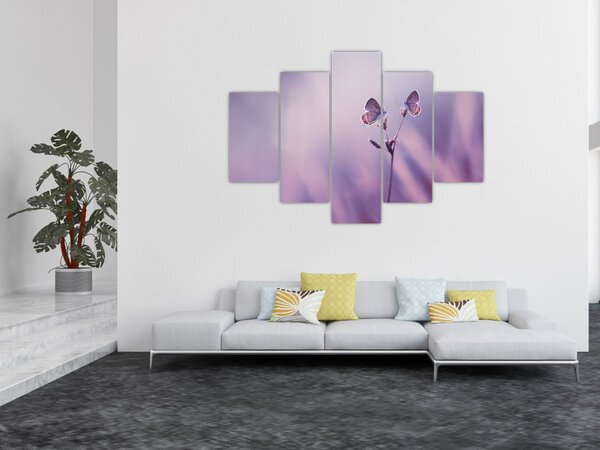 Tablou - Fluturi mov (150x105 cm)