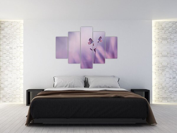 Tablou - Fluturi mov (150x105 cm)