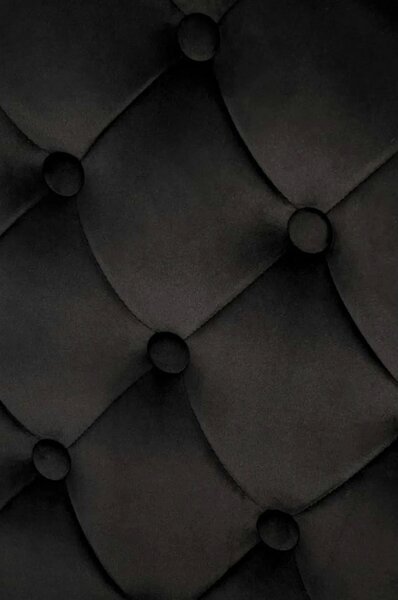 Scaun K556, negru/auriu, stofa catifelata/metal, 48x52x96 cm
