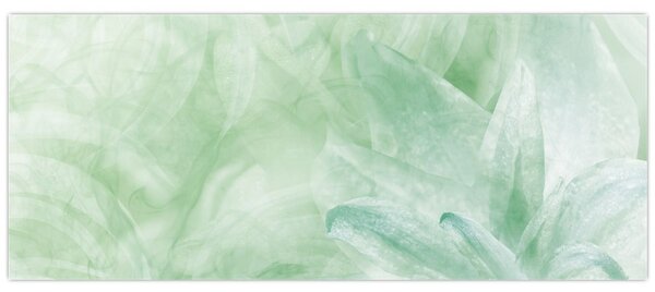 Tablou - Floare verde (120x50 cm)